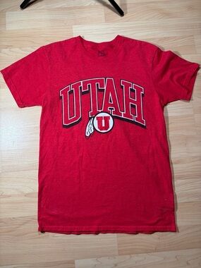 Utah Utes Red Graphic Short-Sleeve Men's Shirt
